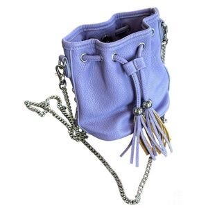 Crossbody Bag Mini Purse Shoulderbag purple with chain strap